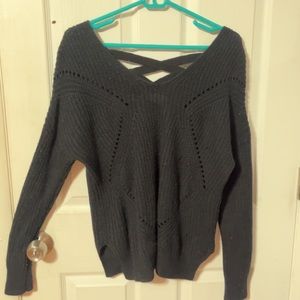 black long sleeve sweater